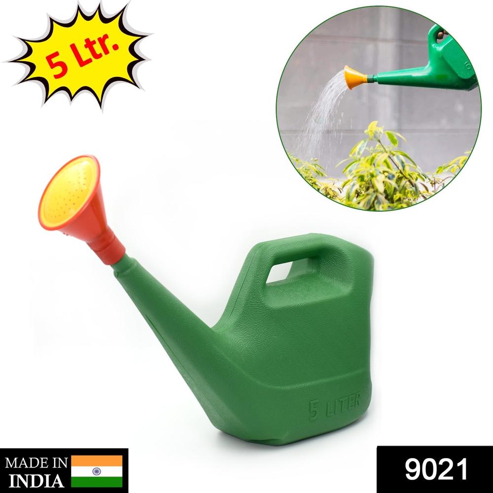 Plastic Watering Can Water Sprayer Sprinkler Plants Indoor Outdoor Gardening, 5 Ltr - Color: Mix