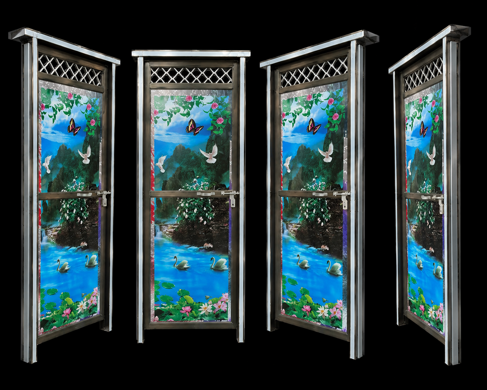 18 Gauge Aluminium Bathroom Door