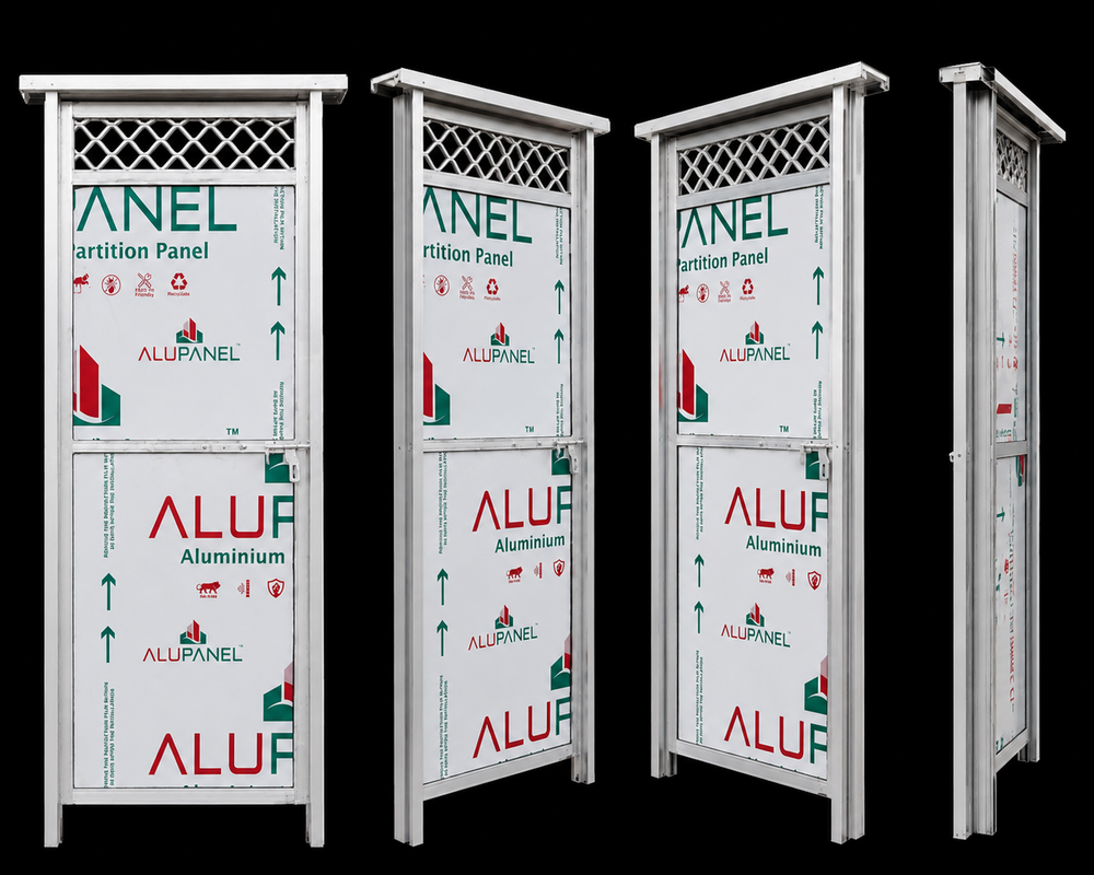 Modular Aluminium Door - Color: Silver