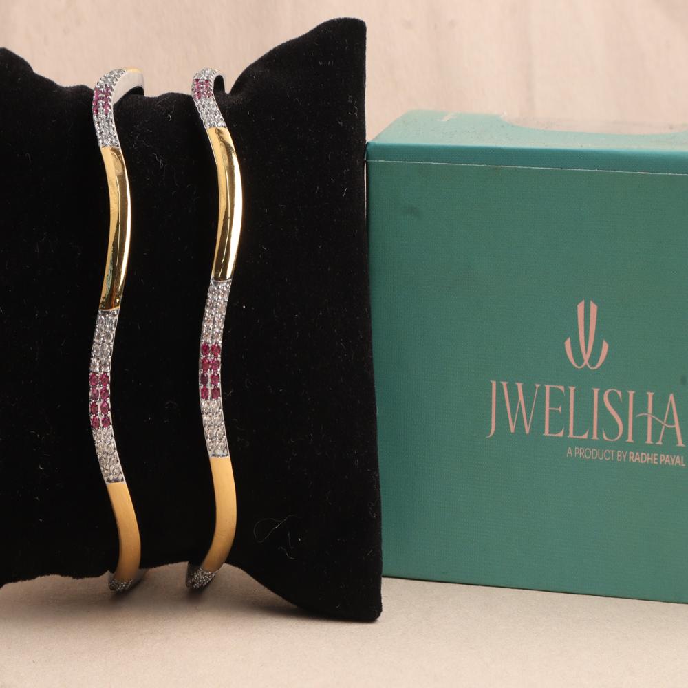 Luxury Silver-Plated German Silver Bangles | Jwelisha