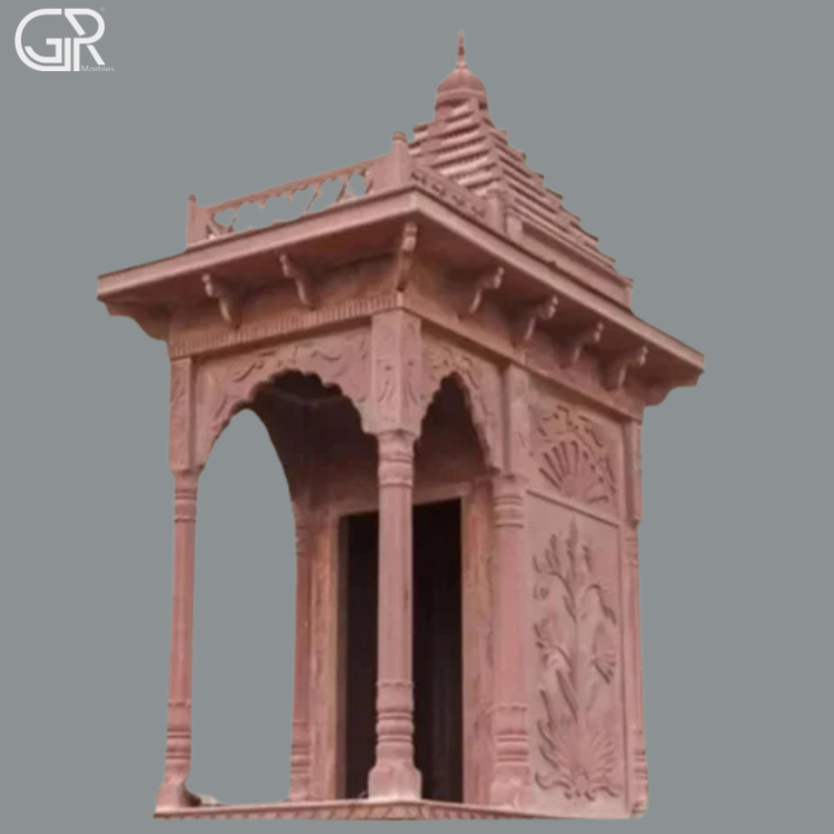 red sandstone chhatri mandir