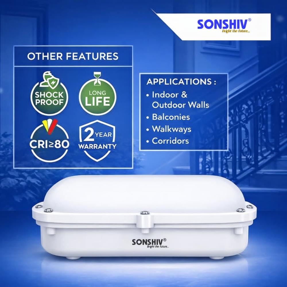 20w Led Bulkhead Light - Color: White