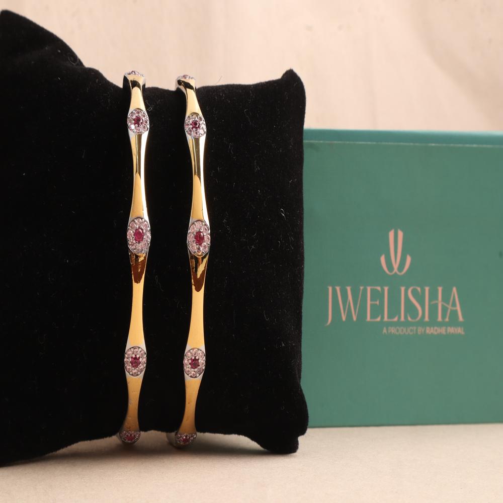 Luxury Silver-Plated German Silver Bangles | Jwelisha
