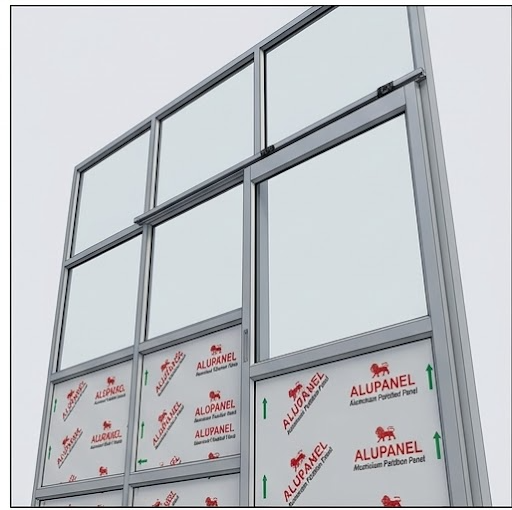 18 Gauge Aluminium Office Partition
