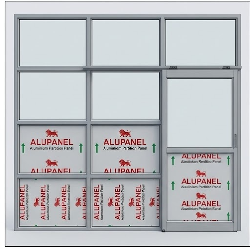 18 Gauge Aluminium Office Partition