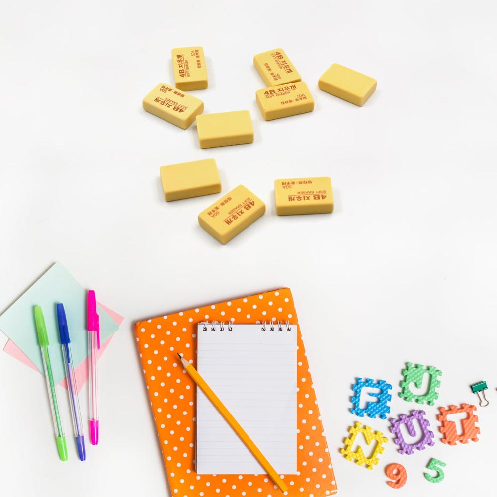 Pencil Eraser Professional 4b Drawing Eraser Art Soft Eraser For (60 Pc Pack)