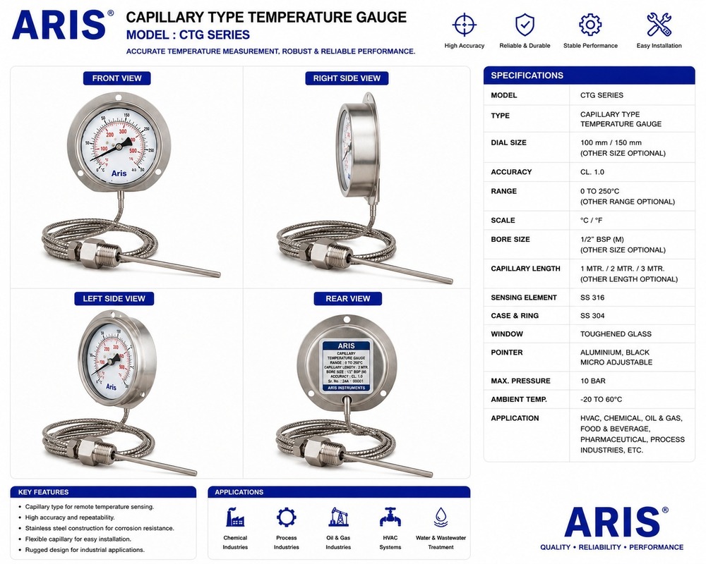 Capillary Type Temprature Gauge