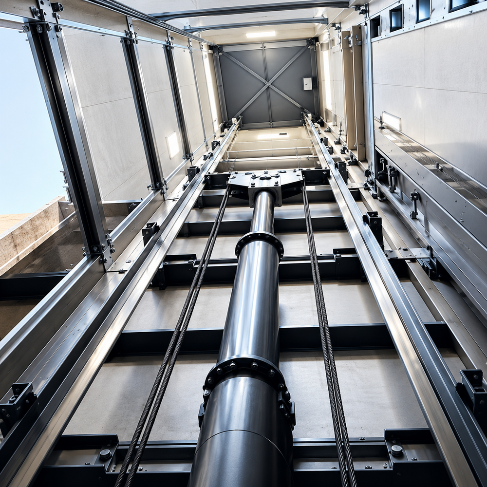 Hydraulic Passenger Lift - Stainless Steel Cabin, Custom Dimensions, 320-1600kg Capacity | Microprocessor Control, Automatic/Manual Doors, Digital Landing Indicators