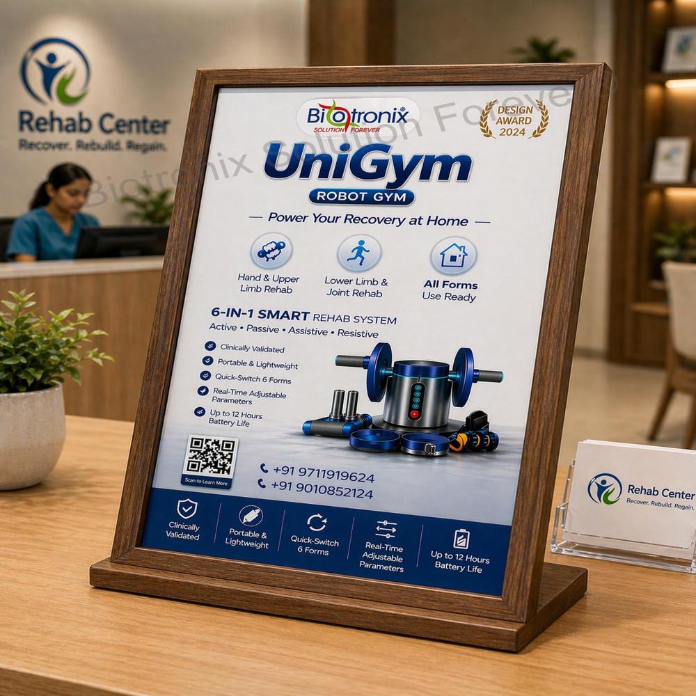 UniGym Smart Physiotherapy Robot for Hand Leg and Joint Rehabilitation