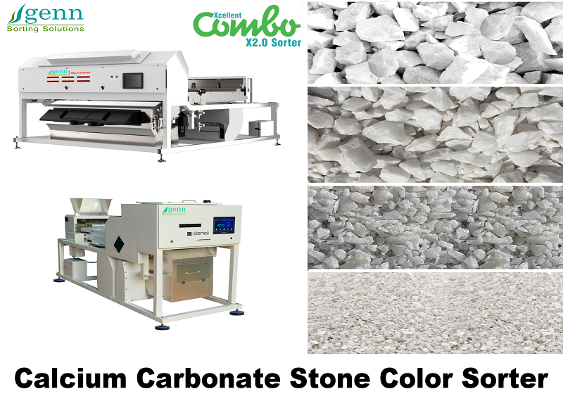 Calcium Carbonate Color Sorter - Accuracy: 99.9 %