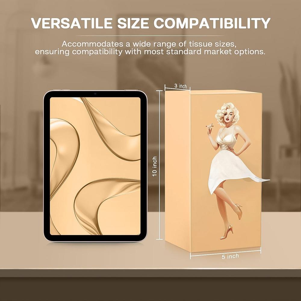 Plastic Creative Tissue Dispenser Box (1 Pc) - Color: Mix
