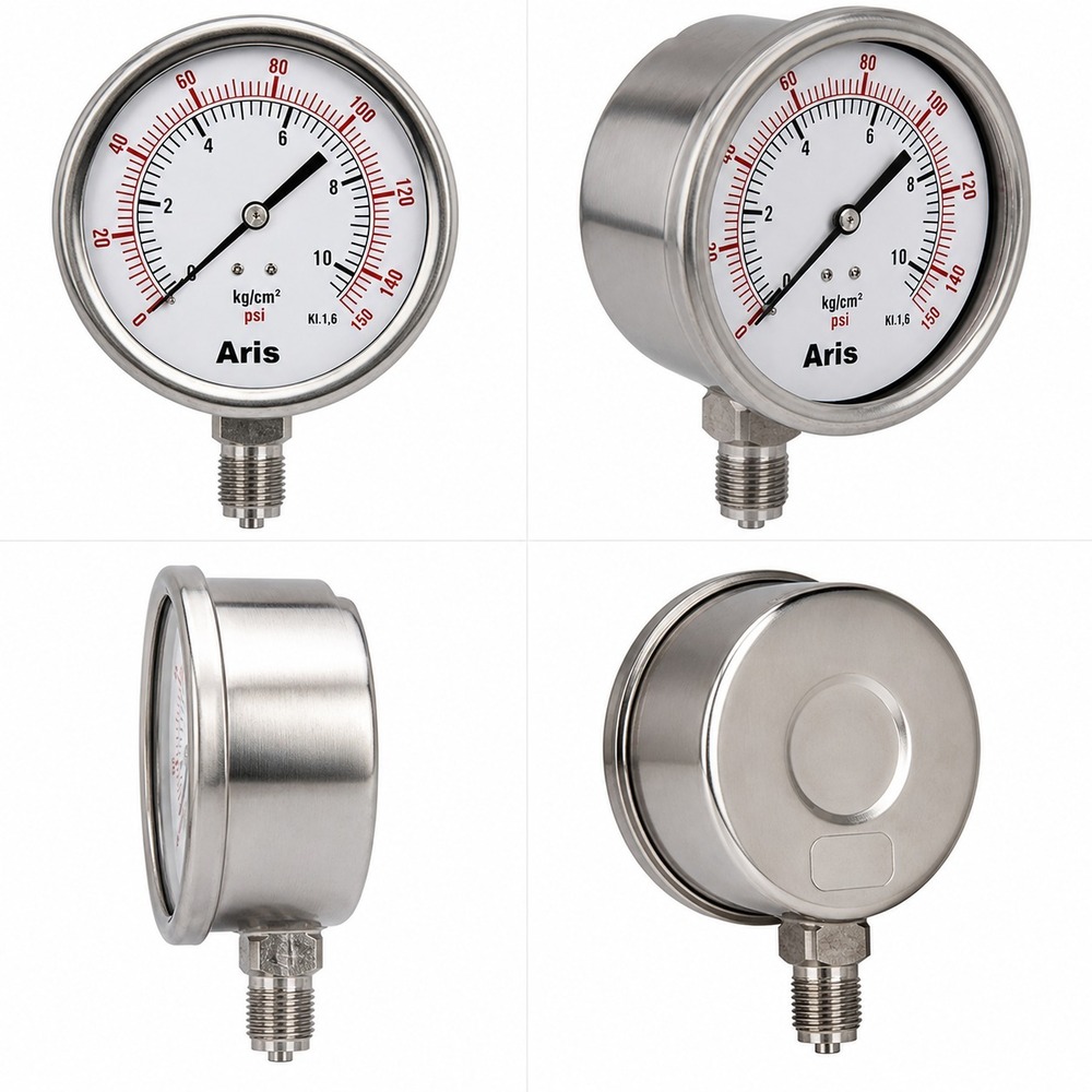 Pressure Gauge - Accuracy: +- 1.0% Of F.s %