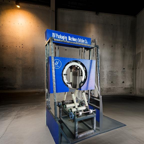 Vertical Coil Wrapping Machine with Ring Up-Down System