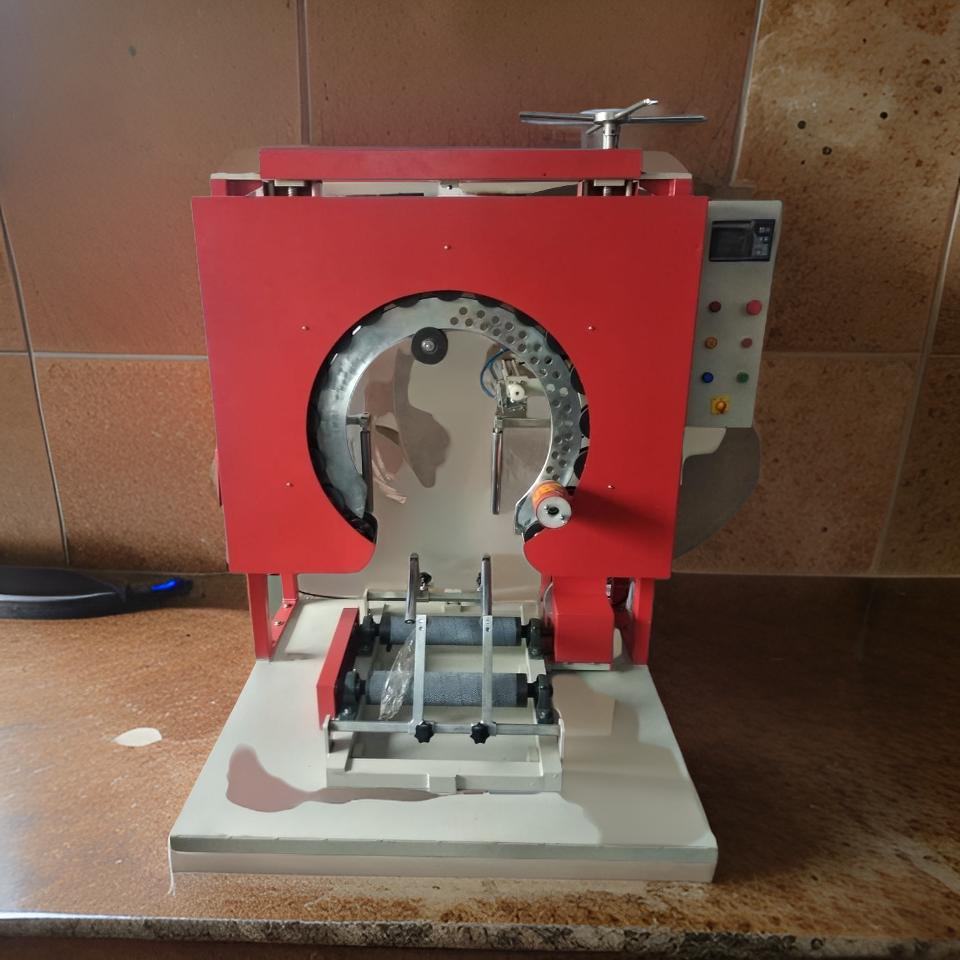 Vertical Coil Wrapping Machine with Ring Up-Down System