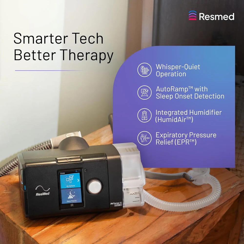 ResMed AirSense 10 Autoset Tripack 4G CPAP Device Including Filter