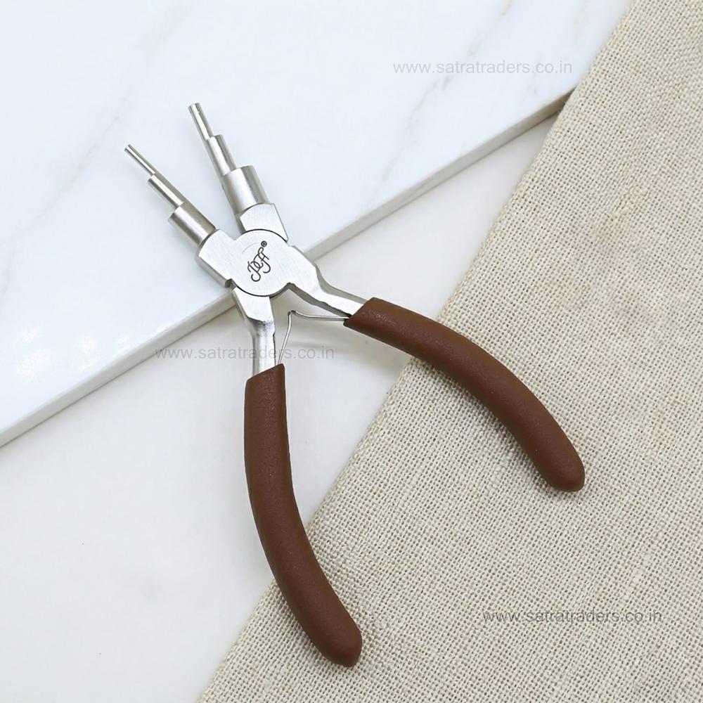 Dual-Step Round Nose Jewelry Pliers with Comfort Grip Handle | Qty : 1 | P29