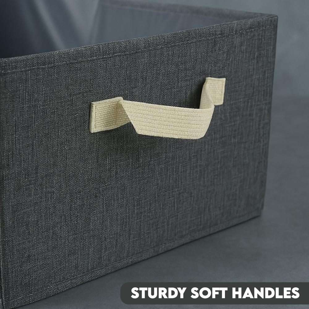 FOLDABLE CLOTH STORAGE BOX WITH HANDLES (4728 CM)