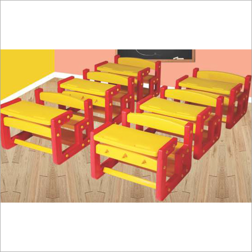 Red And Yellow Kids School Table