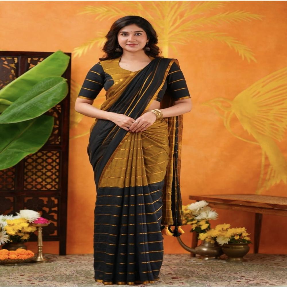 Mul Cotton Saree With BP