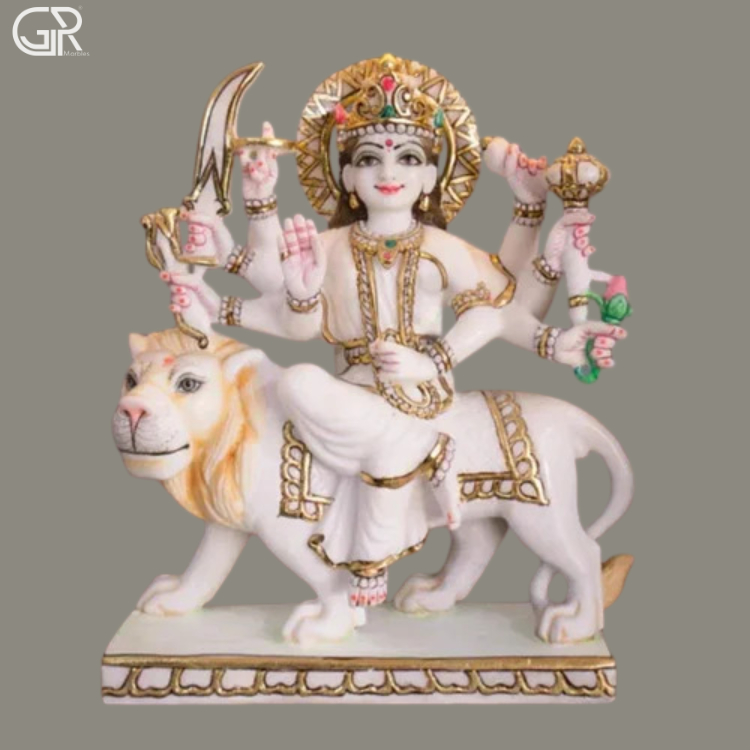 Maa Durga Marble Statue