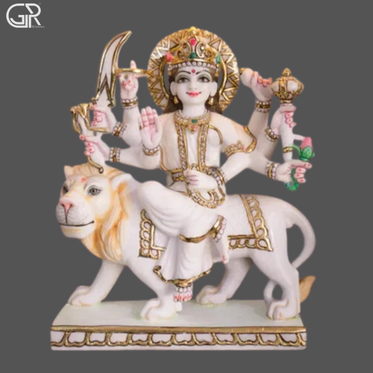 Maa Durga Marble Statue