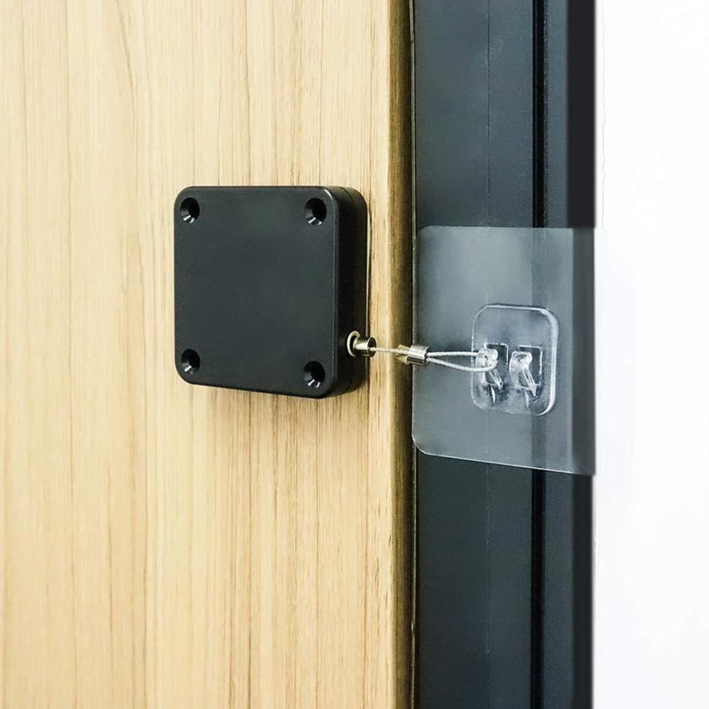 Punch-free Automatic Sensor Door Closer - Color: Mix