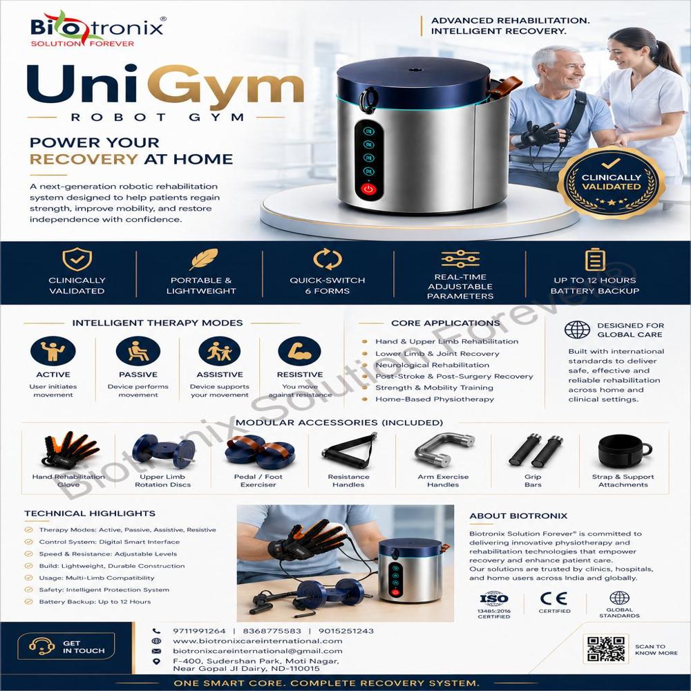 UniGym Robot Gym for Home Based Physiotherapy and Recovery