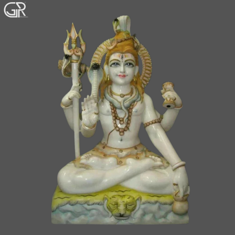 Lord Shiv Ji Marble Statue