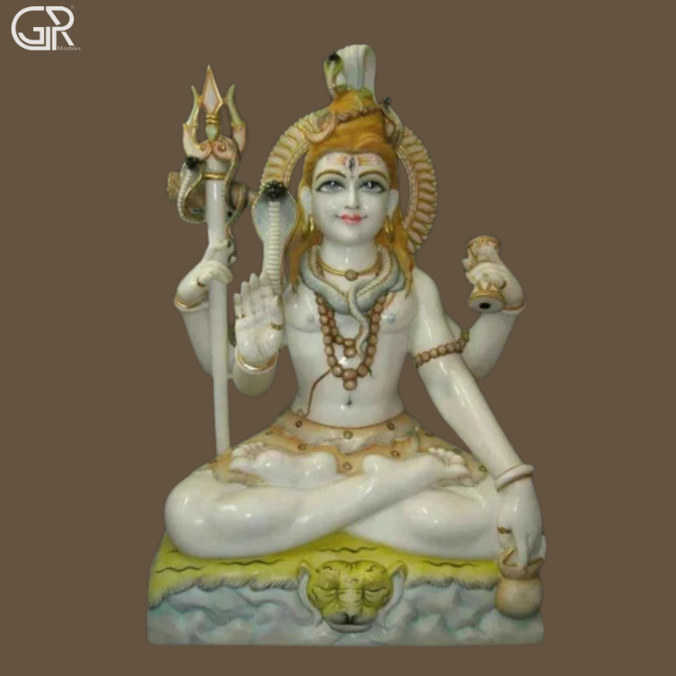 Lord Shiv Ji Marble Statue