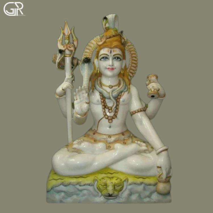 Lord Shiv Ji Marble Statue