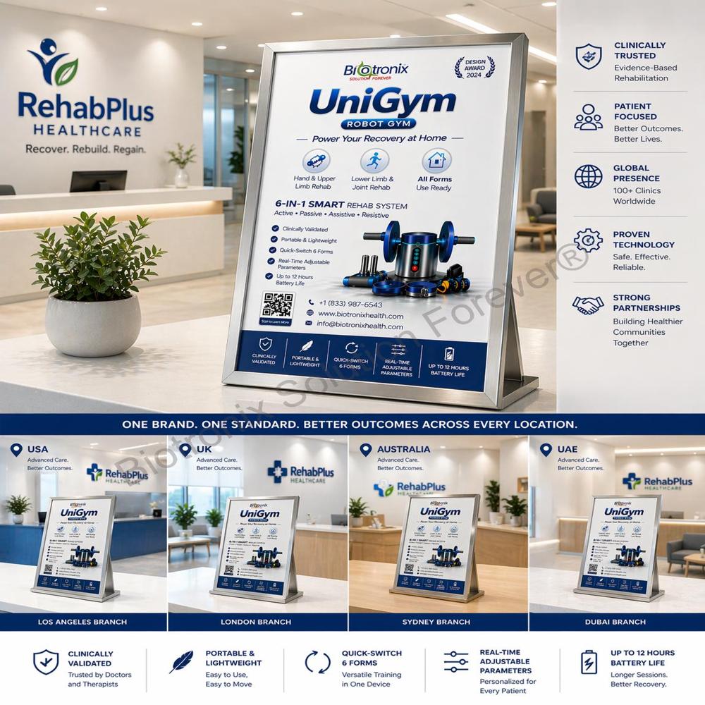 UniGym Digital Robot Gym for Physical Therapy and Recovery Care