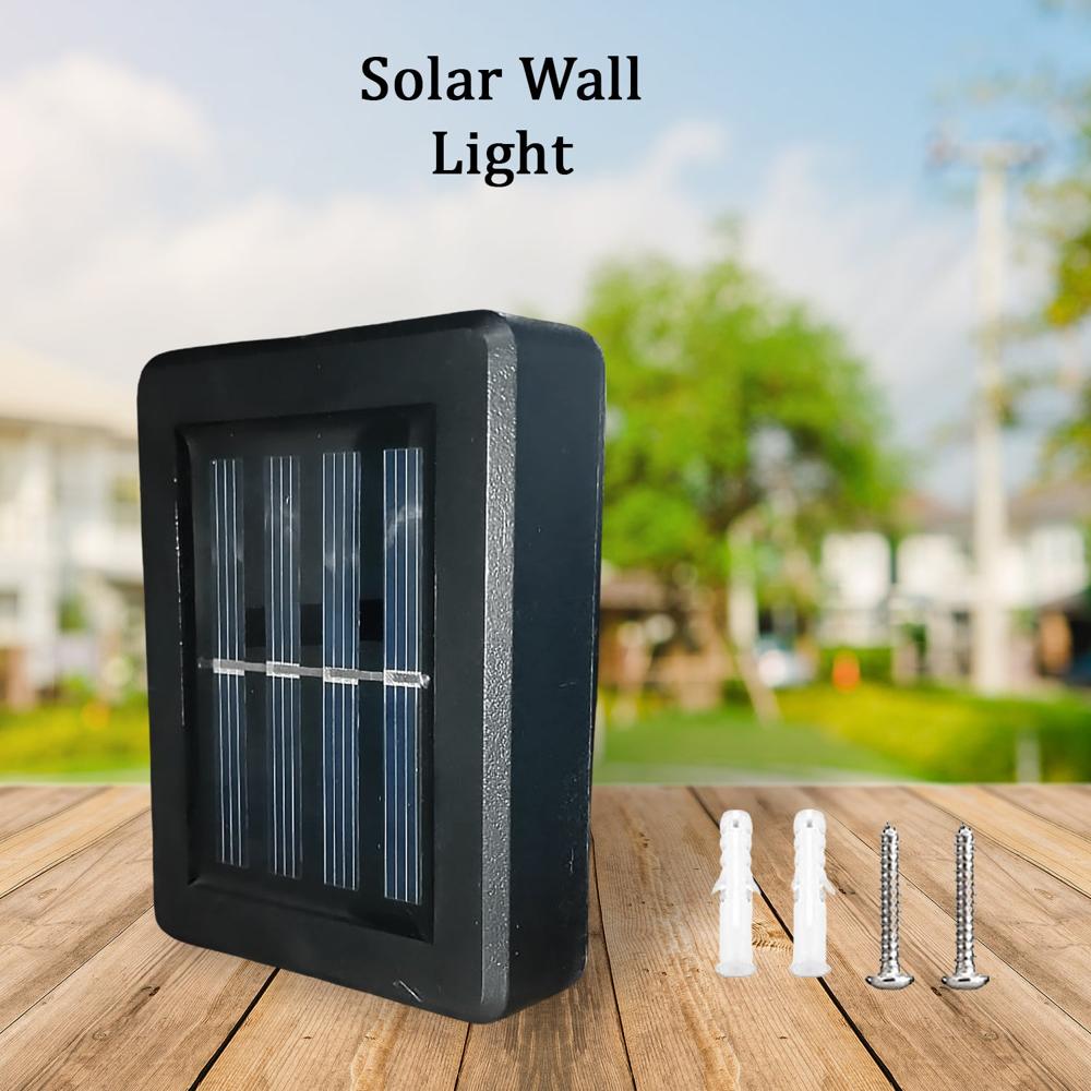 Solar Wall Lights Small Fence Lights Solar Powered Up Down Led Porch Light (1 Pc) - Color: Mix