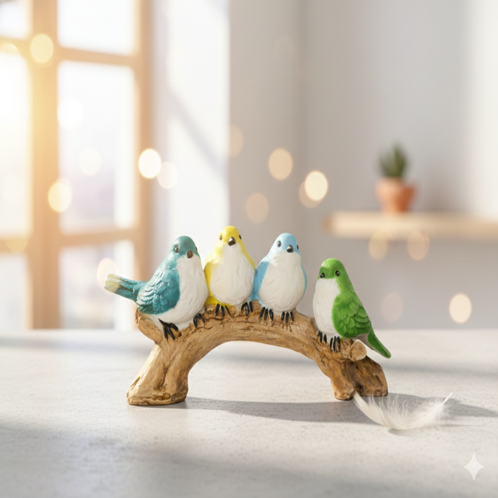 Birds Showpiece - Color: Multicolor