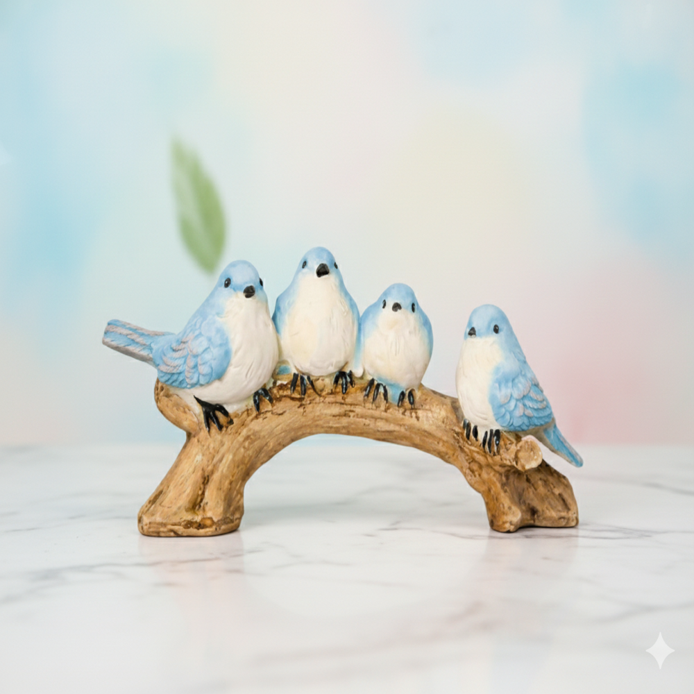 Birds Showpiece - Color: Sky Blue