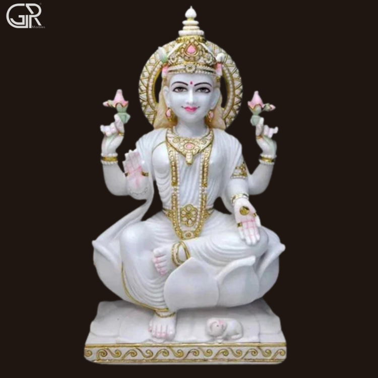 Makrana Marble Lakshmi Statues