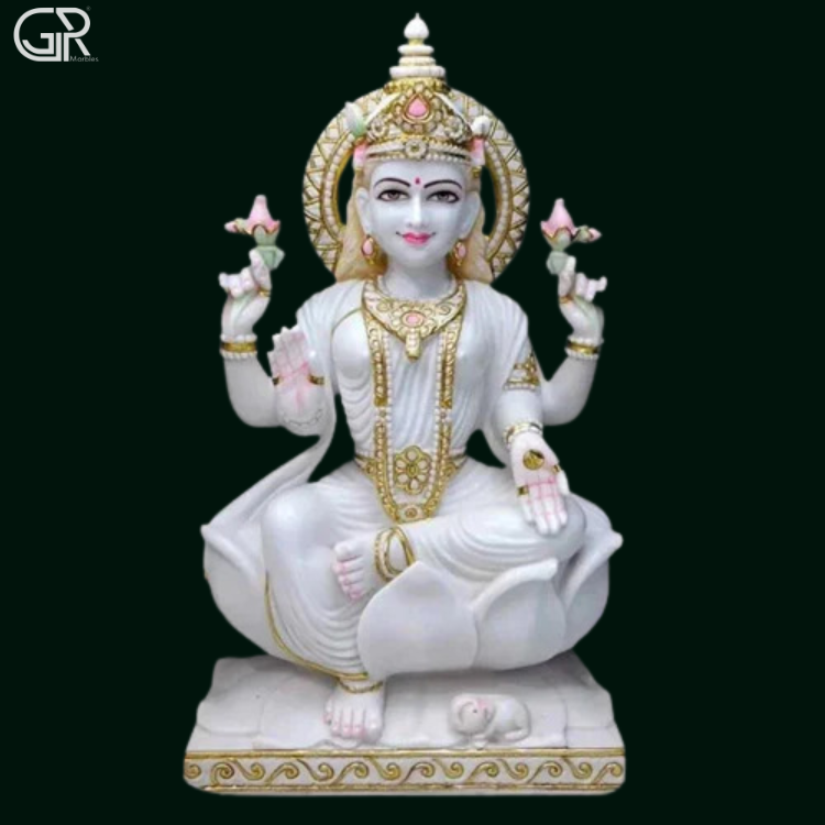 Makrana Marble Lakshmi Statues