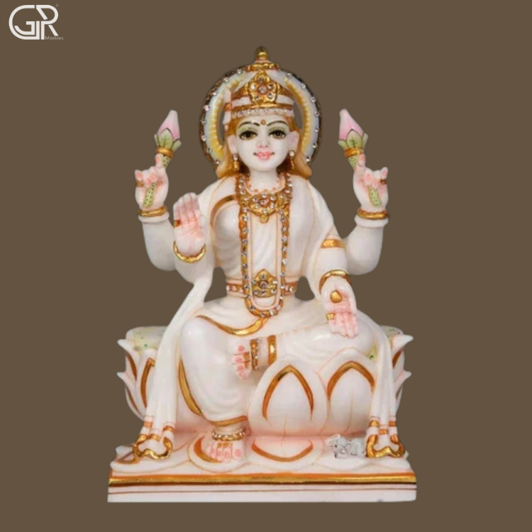 Marble Lakshmi Mata Statue