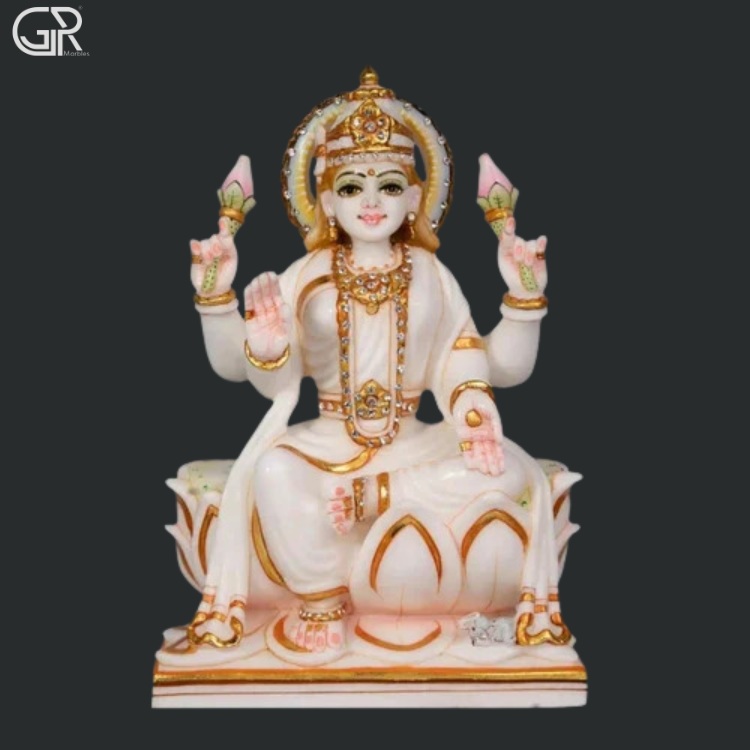Marble Lakshmi Mata Statue