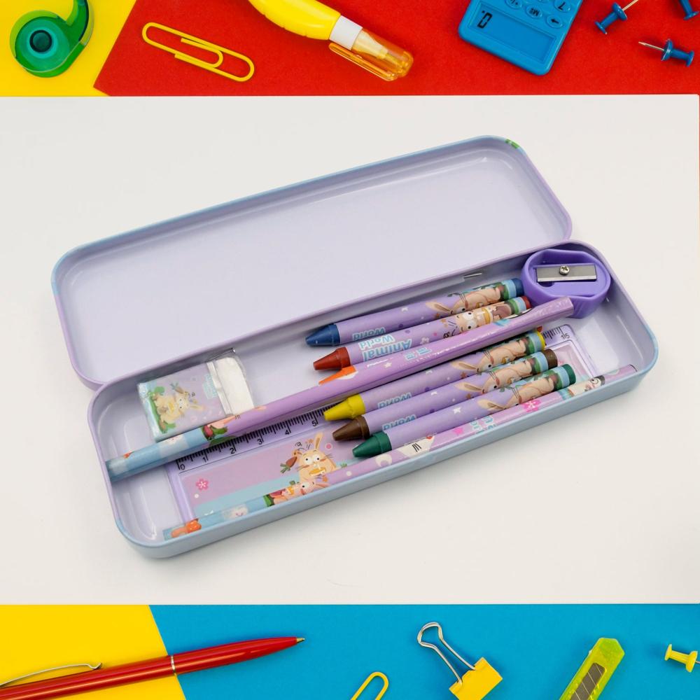 Stationery Kit for Kids - Stationery Set (6 Pcs Set / Mix Design)