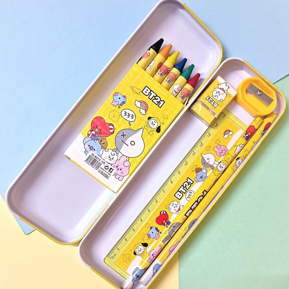 Stationery Kit for Kids - Stationery Set (6 Pcs Set / Mix Design)