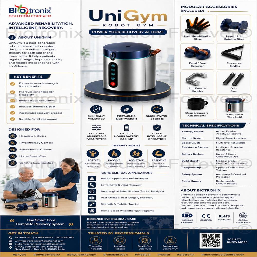 UniGym Automated Rehabilitation Machine for Joint Mobility Therapy
