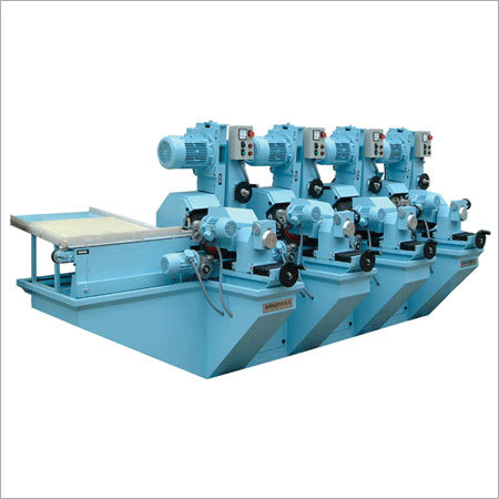 चार सिरों वाली सेंटरलेस बफिंग मशीन