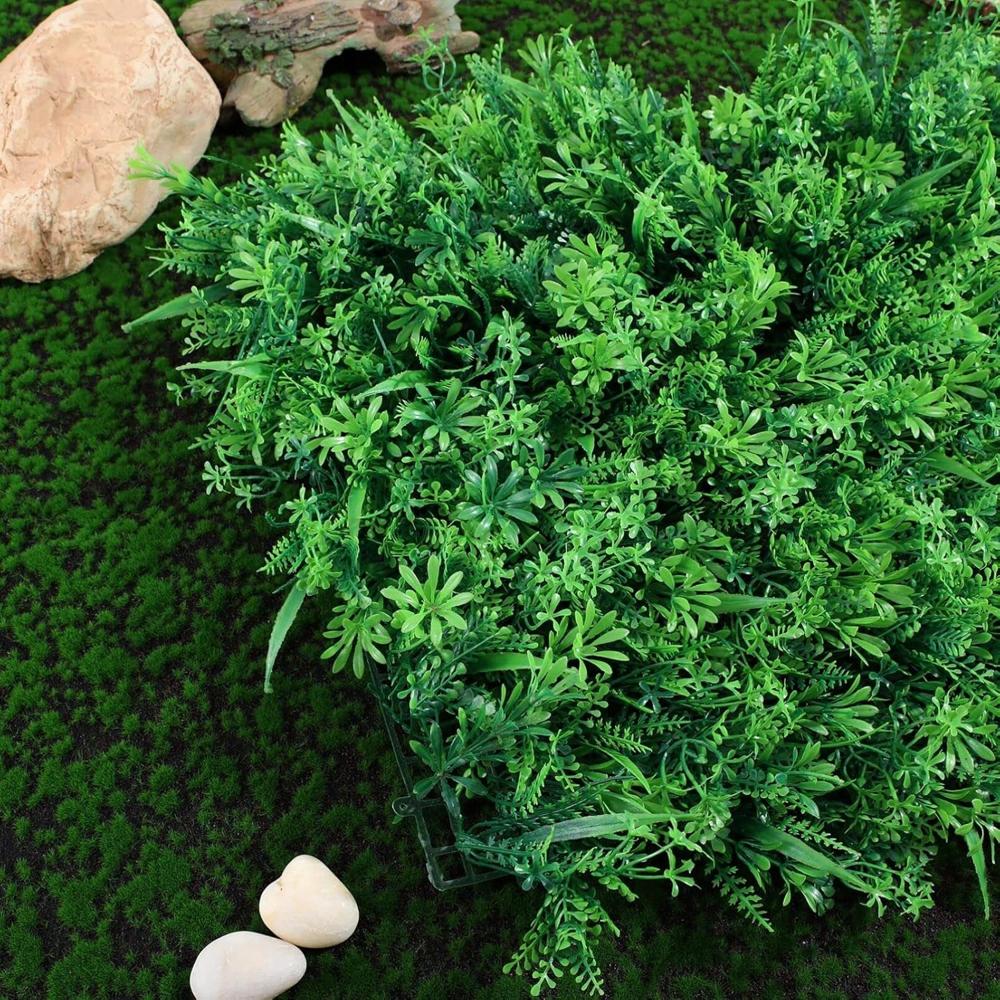 Square Grass Artificial Aquarium Fish Tank (6040 Cm/Mix Design/1 Pc)