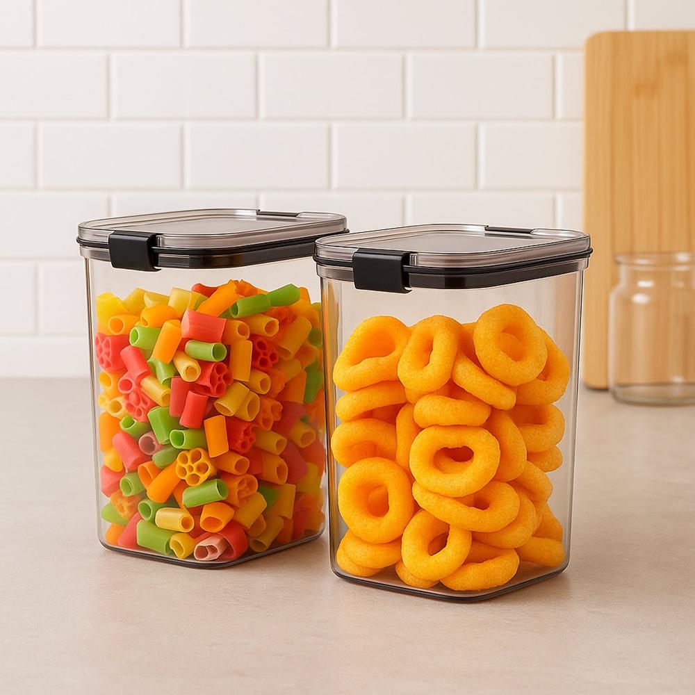 1200 Ml Airtight Lock & Lock Food Storage Container Set  2 Piece - Color: Mix