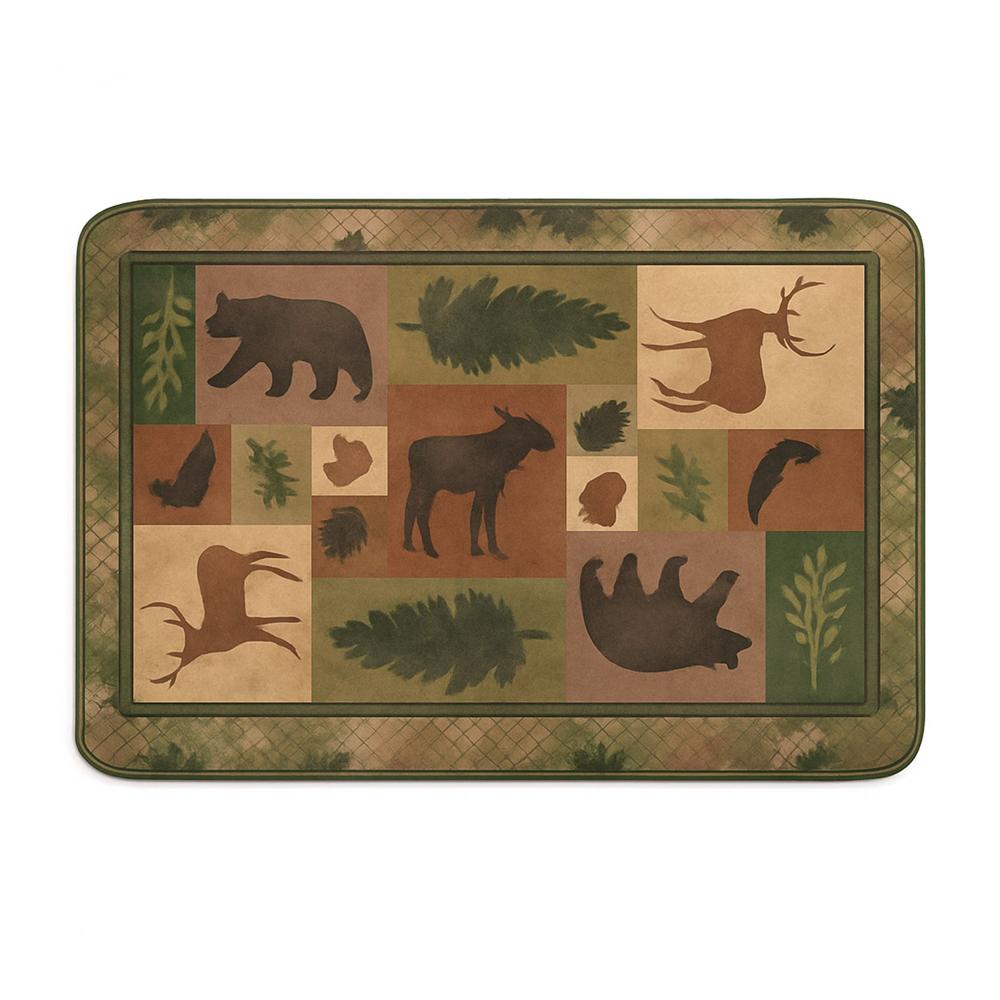 Premium Soft Anti-Slip Floor Mat - (1 Pc / 80x50 Cm / mix design / color)