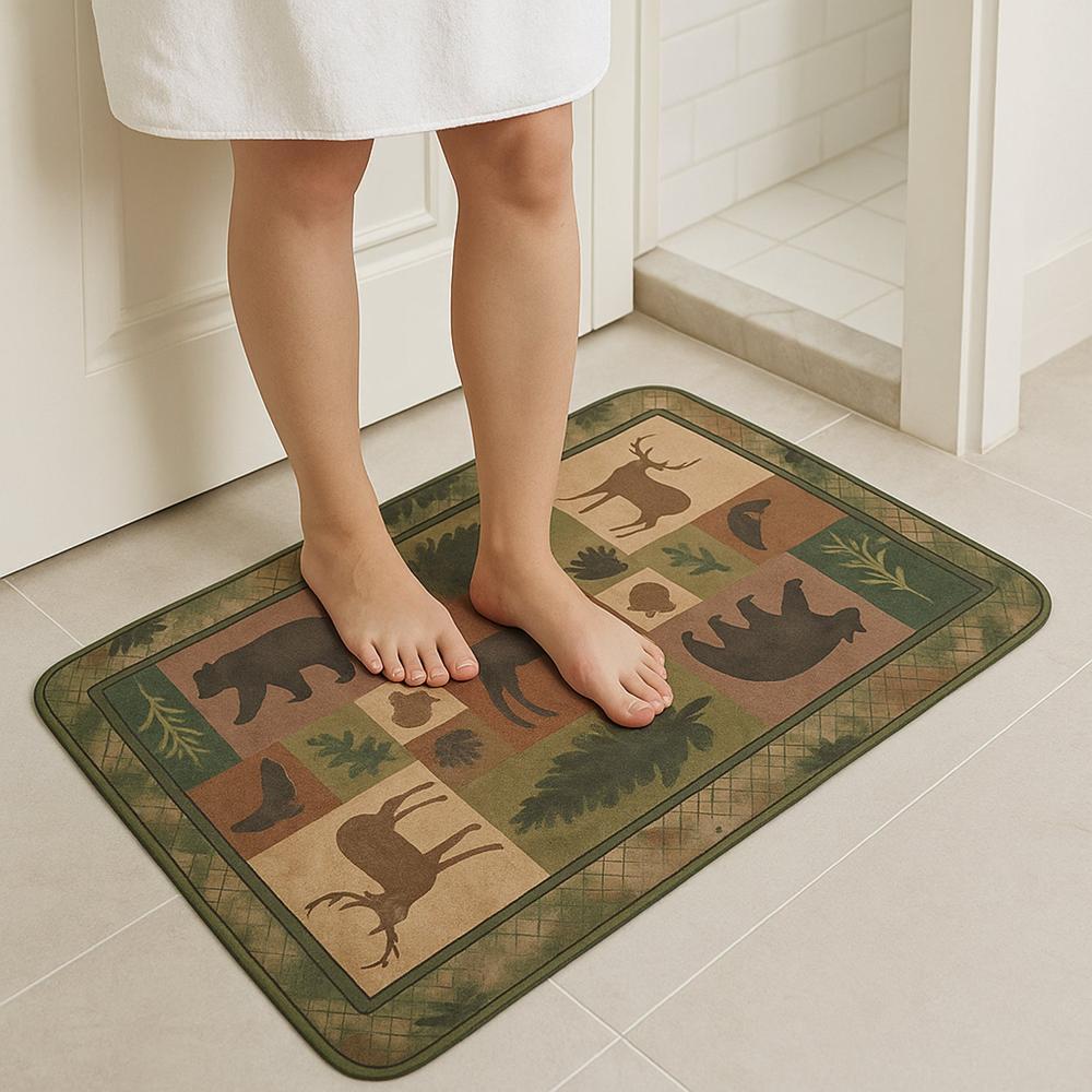 Premium Soft Anti-Slip Floor Mat - (1 Pc / 80x50 Cm / mix design / color)