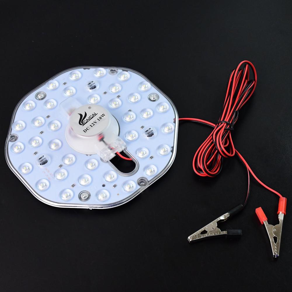 High Brightness 12V 18W Round Led Light Module With Clip Wires - Color: Mix