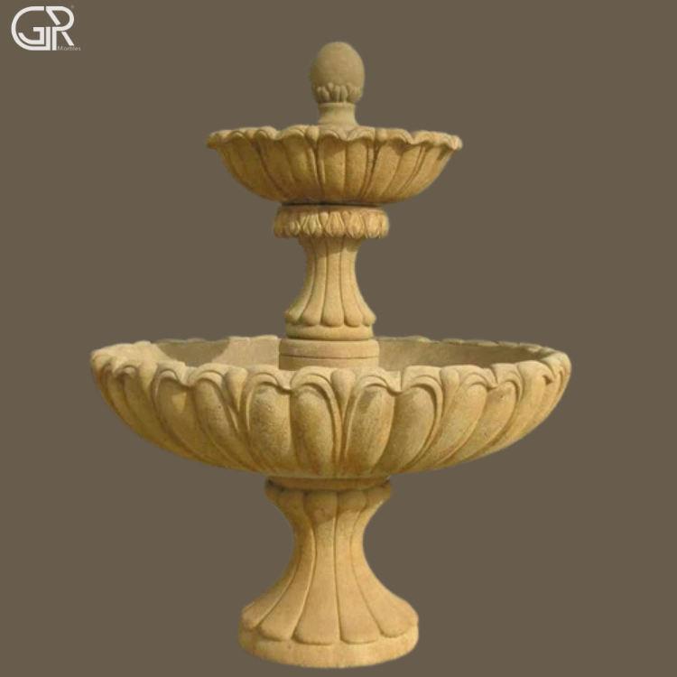 Outdoor Sandstone Water Fountain, (Ht-4ft)