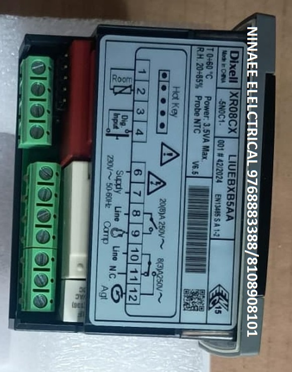 DIXELL CONTROLLER XR08CX-5NOC1