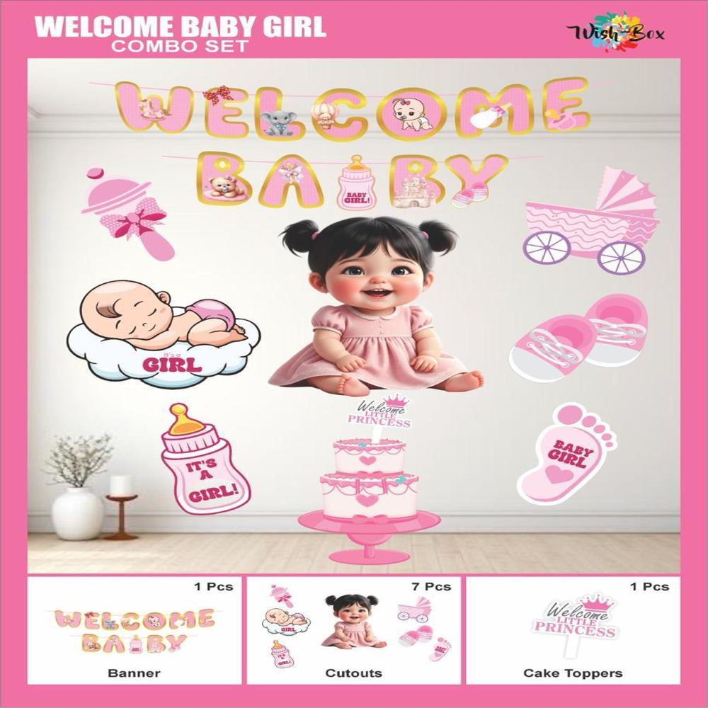 Welcome Baby Paper Decoration